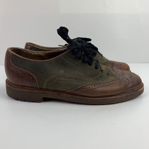 Saddles and Bugs Wingtip Shoes Mens 8M Bass Brown Lace Up Casual - Picture 4 of 8
